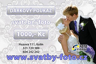 Dárkový poukáz na svatební fotografie v hodnotě 1000,- Kč